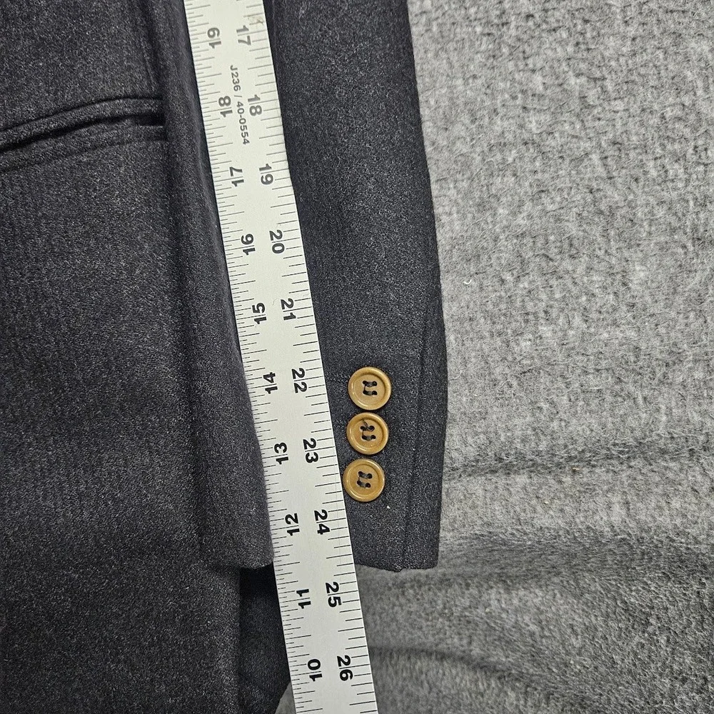 Corneliani Blazer Vest Mens 36 Charcoal Grey Wool 2 Piece Set Made in Italy